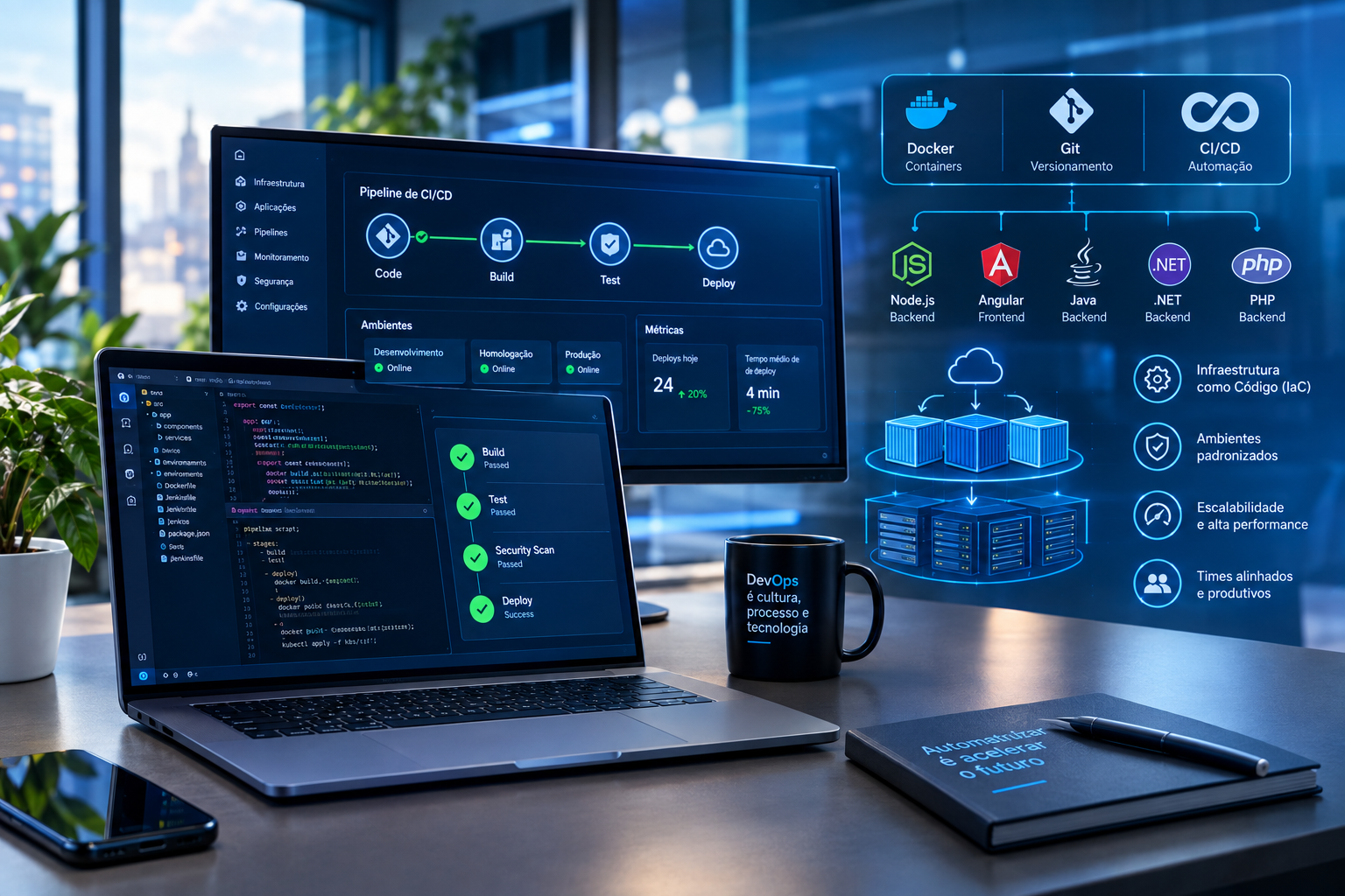 Implantando Cultura DevOps: Automação de Infraestrutura e Pipelines de CI/CD para Aplicações Enterprise